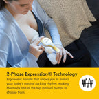 Medela Perfect Pair Bundle with Medela Harmony Manual Breast Pump & Silicone