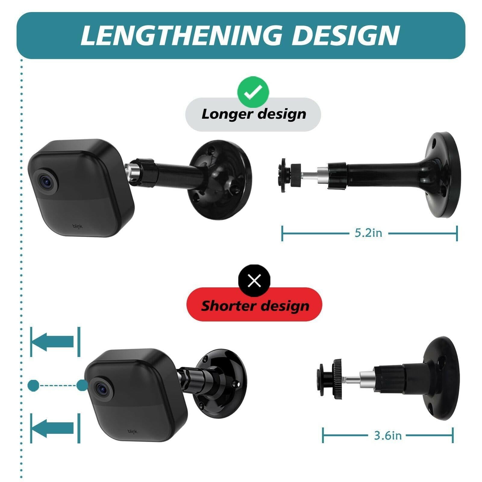 Uraleyeon Long Blink Outdoor Camera Mount Kit, Compatible with Blink 4th & 3rd