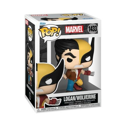 Funko POP Marvel Split Wolverine/Logan Vinyl Figure Marvel Comics Collectible