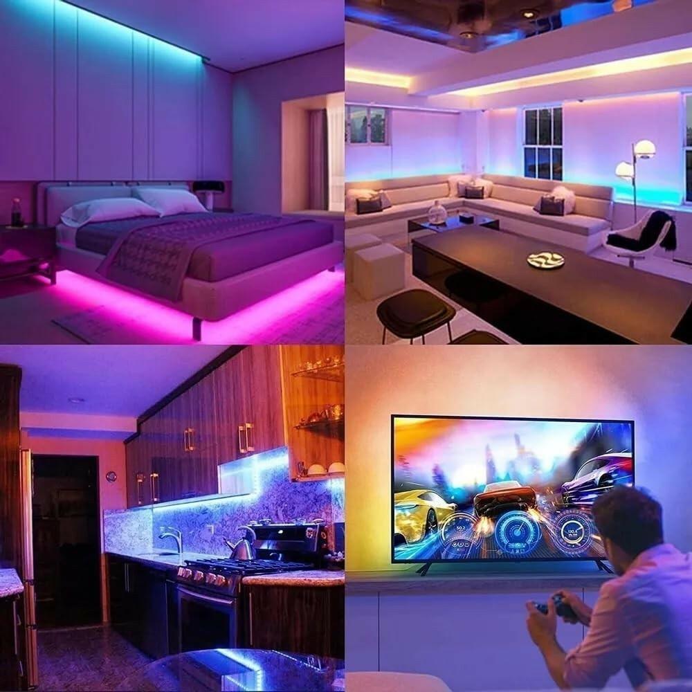 DAYBETTER LED Strip Lights 130ft Lights Strip for Bedroom, Desk, Indoor Room