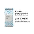 Pack of 3 Amazon Brand - Solimo Epsom Salt Soak, Magnesium Sulfate USP,