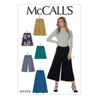 McCall's Patterns Misses' Flared Skirts 121 x 182 cm