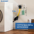 ELEGRP 1.5FT Dryer Adapter Cord NEMA 10-30P to 14-30R, 3 Prong Old House to 4
