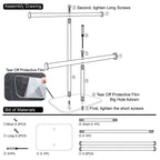 lengnoyp Premium Jewelry Stand , Solid Clear 2-Tier Acrylic Jewelry Organizer