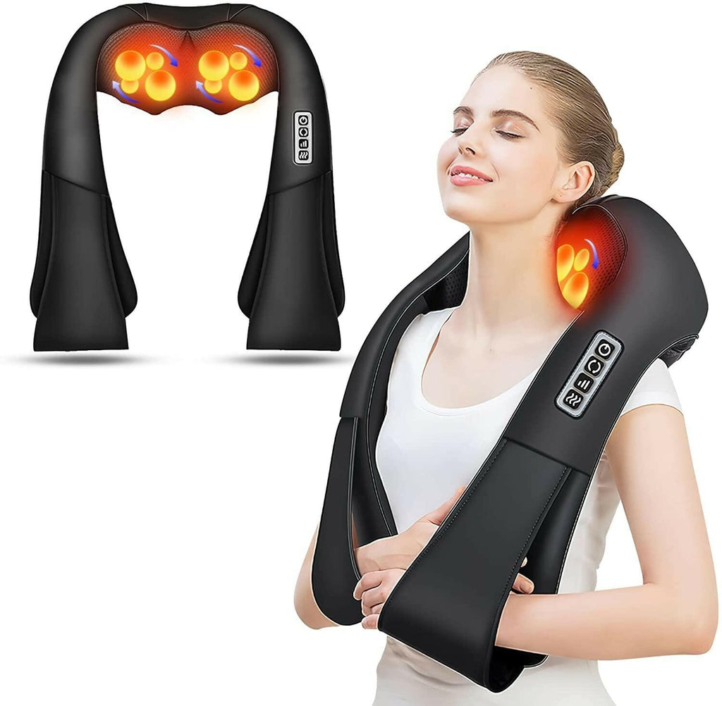 AERLANG Shiatsu Back and Neck Massager, Back Massager Deep Tissue Kneading Neck