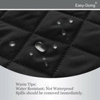 Easy-Going Futon Sofa Slipcover - Reversible Armless Couch Cover - Water