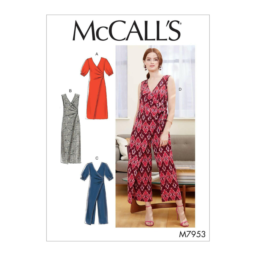 McCall Pattern Company McCall's Women's Shin Length Dress and Jumpsuit, Sizes