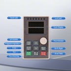 MOLLOM VFD 220V 2.2KW 3HP 9.6A 220V Single or Three Phase Input to 3 Phase