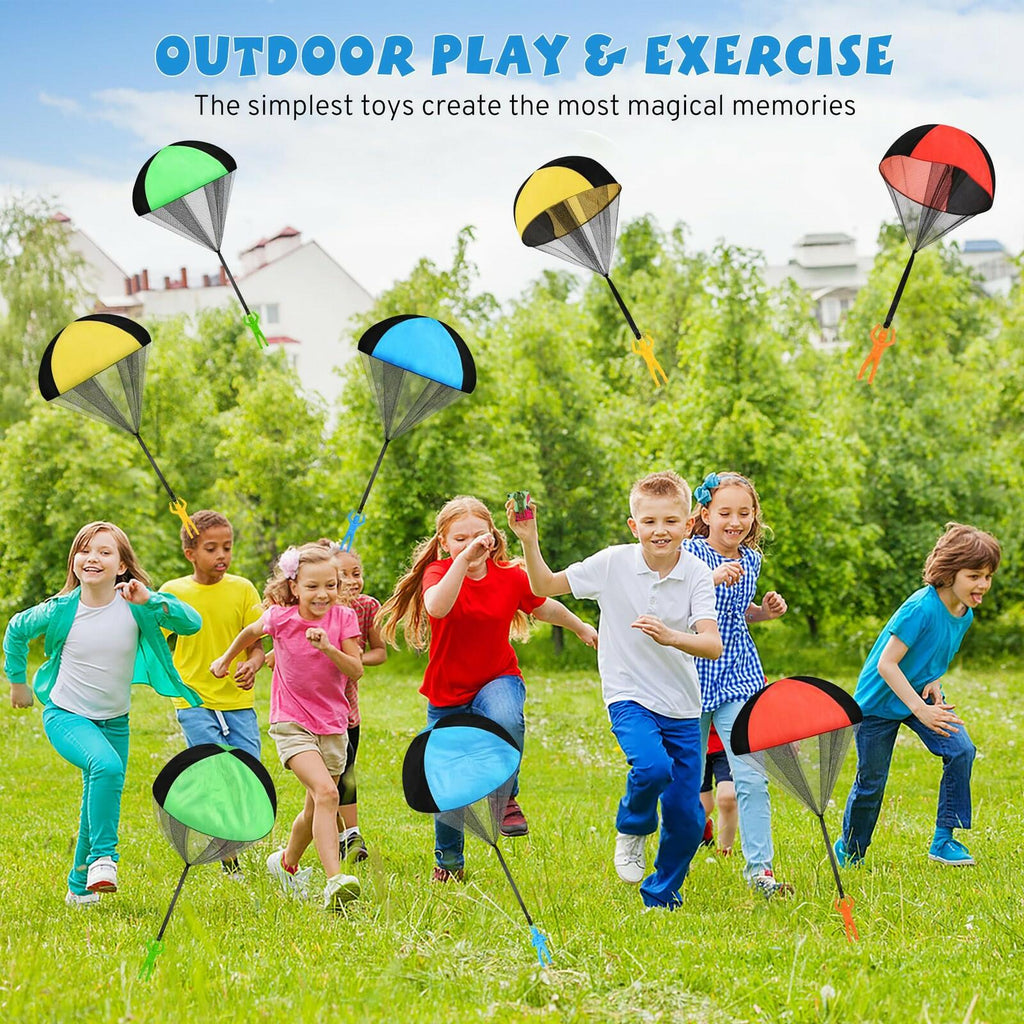 Parachute Toy for Kids, Outdoor Toys Flying Parachute Men, Inside & Outside Toys