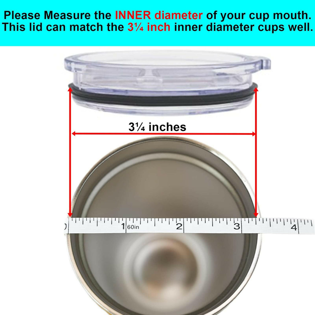 Wotermly Magslider Replacement Lid for 20 oz tumblers, Spill Proof Splash