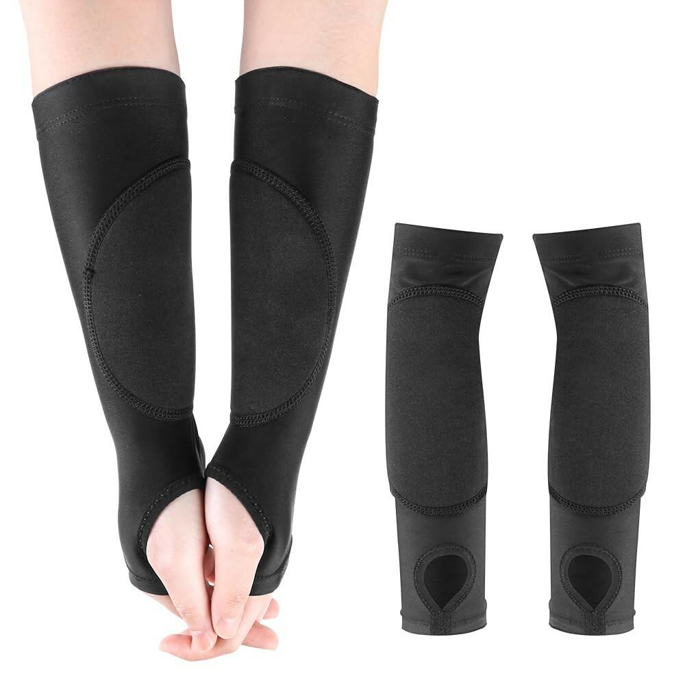 JBM 1 Pair Volleyball Arm Sleeves with Protection Pads and Thumb Hole Padded