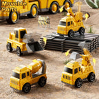 KIZONLY Construction Trucks Toys for 2 3 4 5 Years Old Boys - 5-in-1 Carrier