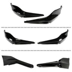 skkyoro Front & Rear Bumper Splitter Lip 4PCS for Honda Accord 4 Door Sedan 2016-2017 HFP Style Front & Rear Side Corner Spats Apron (Glossy Black)