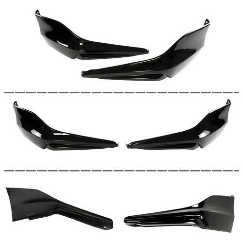 skkyoro Front & Rear Bumper Splitter Lip 4PCS for Honda Accord 4 Door Sedan 2016-2017 HFP Style Front & Rear Side Corner Spats Apron (Glossy Black)
