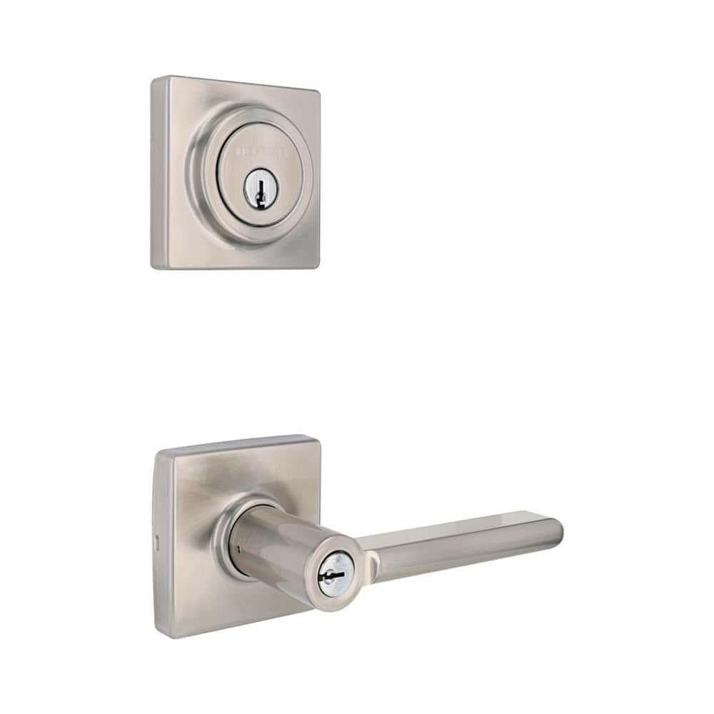 Tonebridge Satin Nickel Single Cylinder Keyed Alike Lever Combo Pack with Square