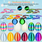 3Dgenius 12Pcs 3D Printed Dragon Eggs Mini Dragon Eggs with 8.86inch Dragon