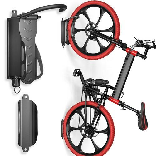 Goovilla 2 Pack Swivel Bike Wall Mount Hangers Garage Space Saving Rack