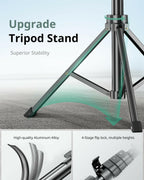 SENSYNE 62" Phone Tripod & Selfie Stick, Extendable Cell Phone Tripod Stand with