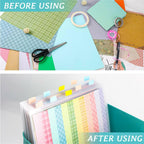 Caydo Scrapbook Paper Storage Organizer with 60 Sticky Index Tabs, 10 Pack