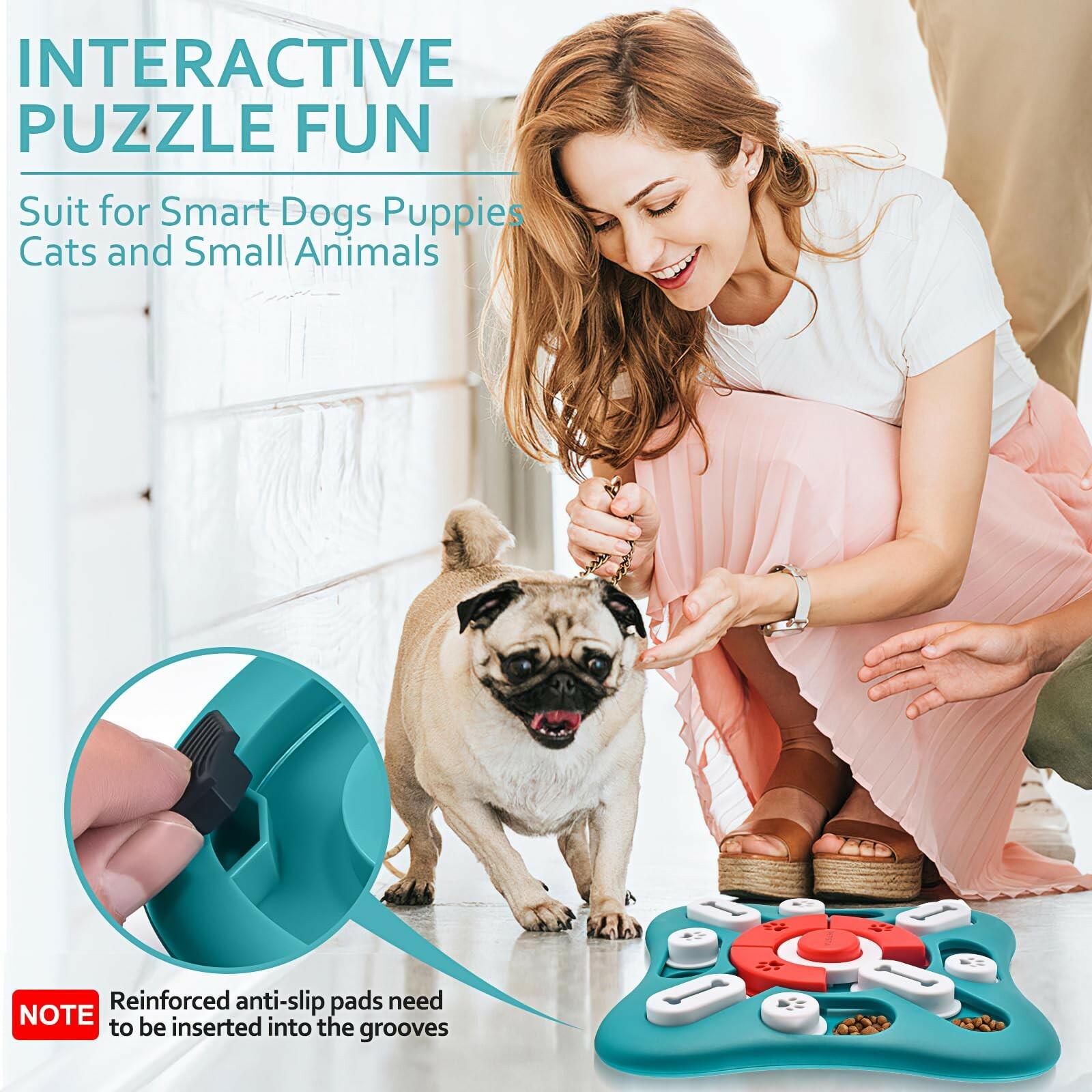 PETSTA Dog Puzzle Toys, Treat Dispensing Dog Enrichment Toys for IQ Training and