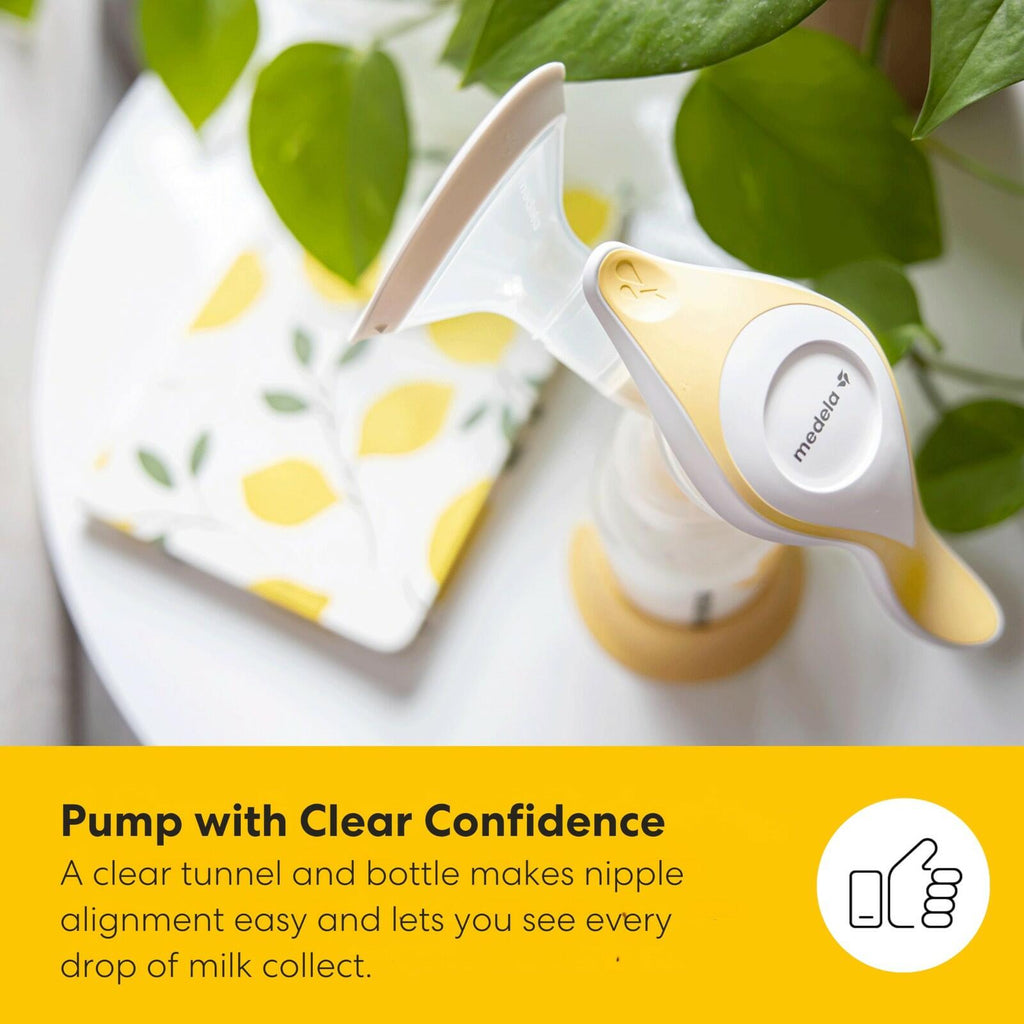 Medela Harmony Manual Breast Pump, Compact Swiss Design with PersonalFit Flex