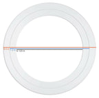 6 Inch Recessed Light Goof Rings, Beveled Design for Canless Slim Recessed