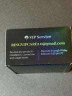 Milavan Ring 2.0 Smart Ring Fitness Tracker Size 9 BLACK
