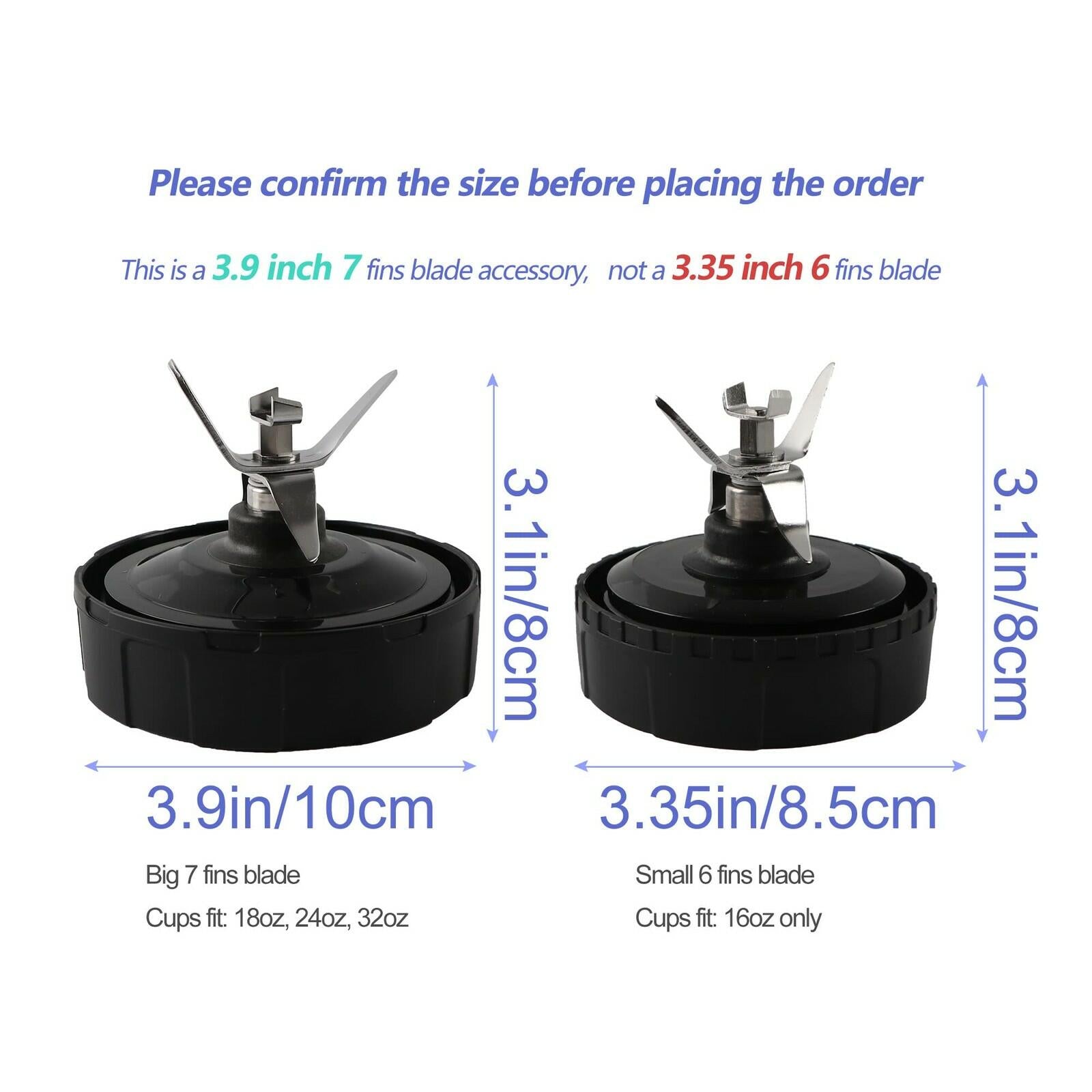 1-pack Extractor Blade Assembly 7 Fins Ninja Blender Blade Ninja Blender