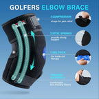FEATOL Elbow Brace with Ice Pack for Tendonitis and Tennis Elbow-Pain Relief for