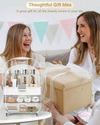 Makeup Organizer Countertop, Skincare Holder Bathroom Counter Organizer, Storage