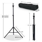 Klvied Reinforced Wig Stand Tripod Mannequin Head Stand, Adjustable Holder for