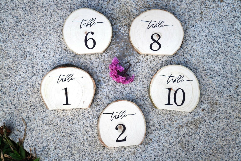 Wooden Table Numbers, 1-10 Wedding Table Numbers, Table Numbers 1-10 Perfect for