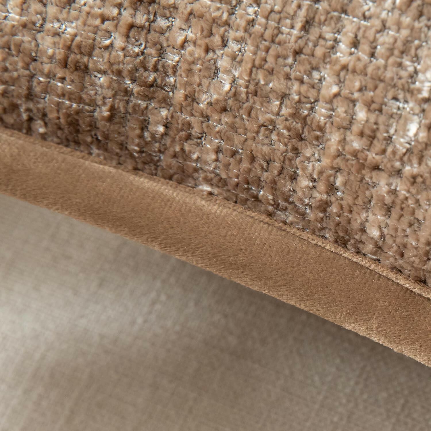 Yaertun Pack of 2 Chenille Textured Decorative Throw Pillow Covers Accent Solid