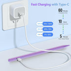 MMK Stylus Pen for iPad 6th-10th, A16, Energy-Saving Fast Charging Apple Pencil