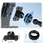 Epronic CD Slot Mount for Carplay Screen 17mm Ball Adapter with 4-Button Lock