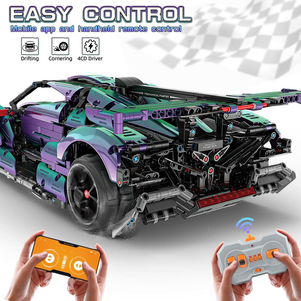 BTEC Super Cars Building Kits for Adults, 2036 PCS Technique Remote Control