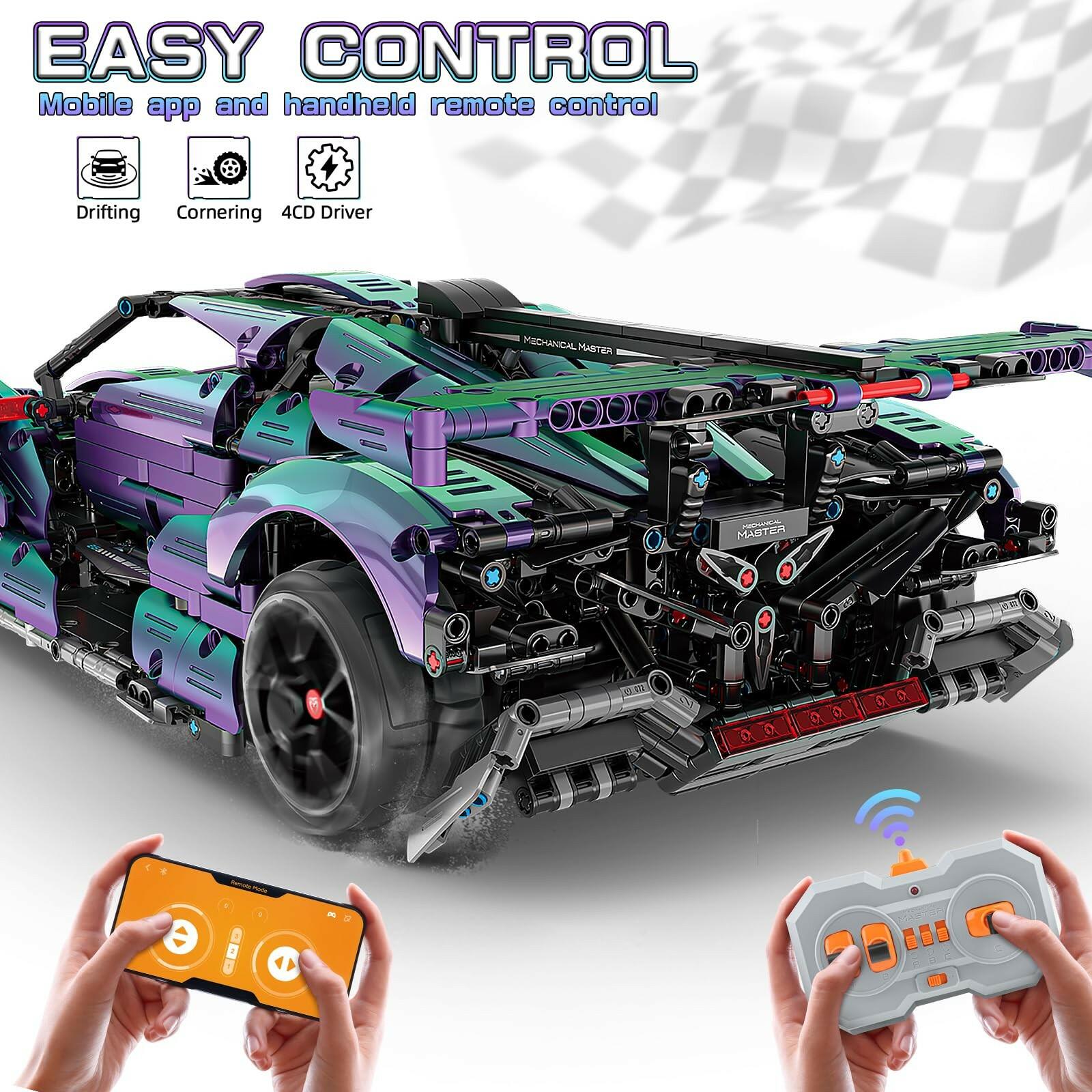 BTEC Super Cars Building Kits for Adults, 2036 PCS Technique Remote Control