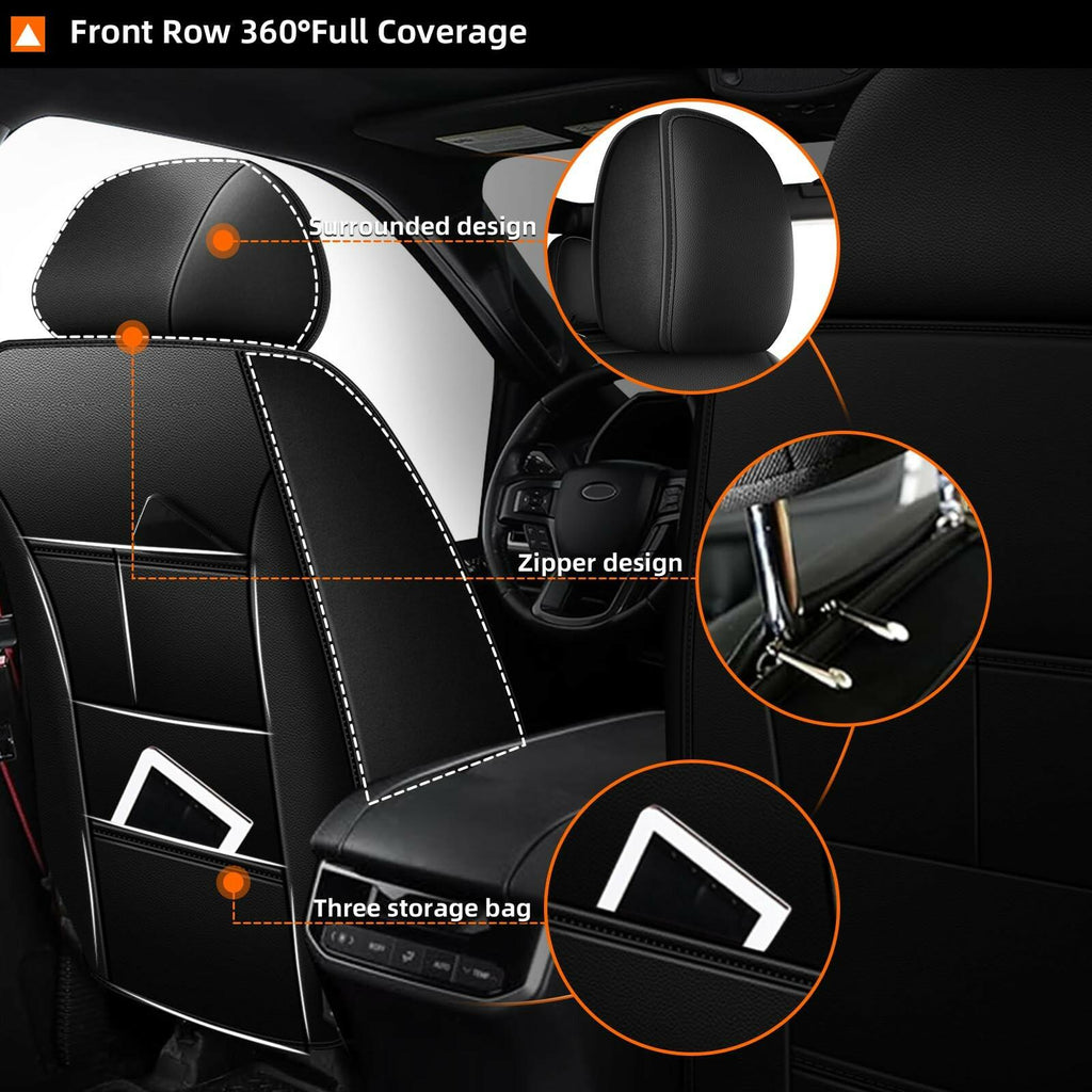 RAWAKORW Car Seat Covers Custom Fit for Ford Bronco 2021 2022 2023 2024 2025 4