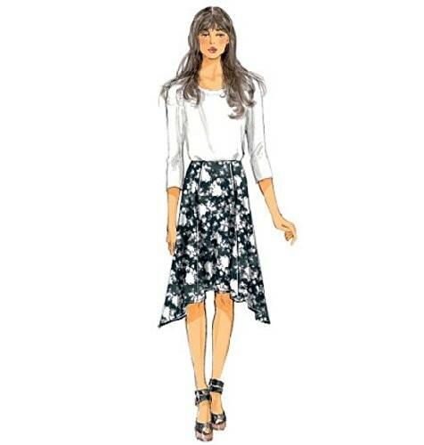 Butterick Patterns B6059 Misses' Skirt Sewing Template, Size E5 (14-16-18-20-22)