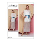 Vogue V1628AX5 Women's Slip and Special Occasion Pullover Dress Sewing Patterns