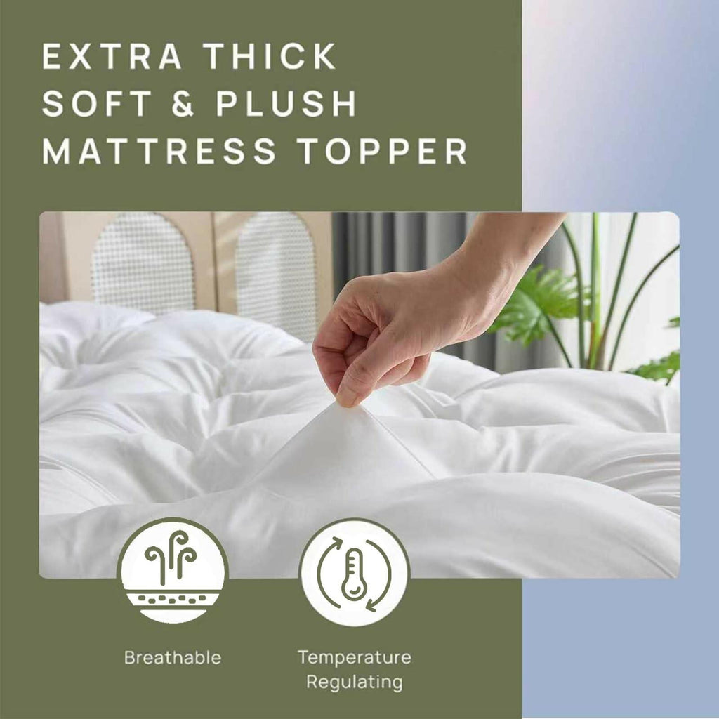 SHOUREN 5 Inch Memory Foam Mattress Topper Full for Back Pain Relief, Extra