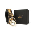 Miss Danger Leopard Belt Alloy Buckle for women Leather Belt with Pants Jeans