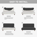 Easy-Going 100% Waterproof Futon Cover, Dual Waterproof Couch Cover for Futon,