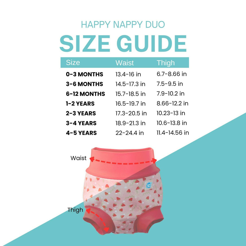 Splash About Happy Nappy Duo, Strawberry Field, 3-6 Months medium