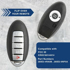 KeylessOption Keyless Entry Remote Car Smart Key Fob for Nissan Altima Maxima