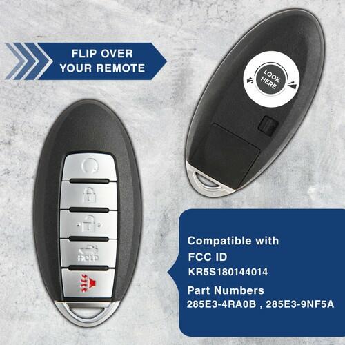 KeylessOption Keyless Entry Remote Car Smart Key Fob for Nissan Altima Maxima