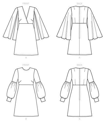Vogue V9344A5 Very Easy to Sew Women's Fitted Dress Sewing Patterns, Sizes 6-14