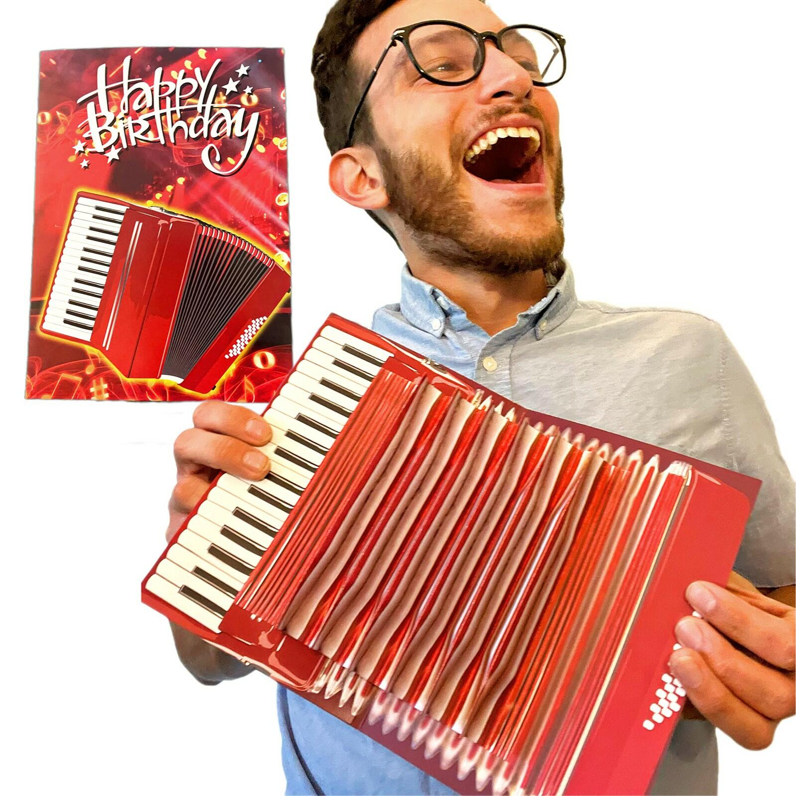 100 GREETINGS Interactive Accordion Birthday Card – Musical Birthday Cards for