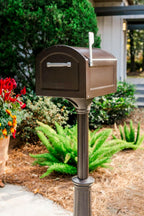 Size XL Architectural Mailboxes Centennial Mailbox Post Rubbed Bronze