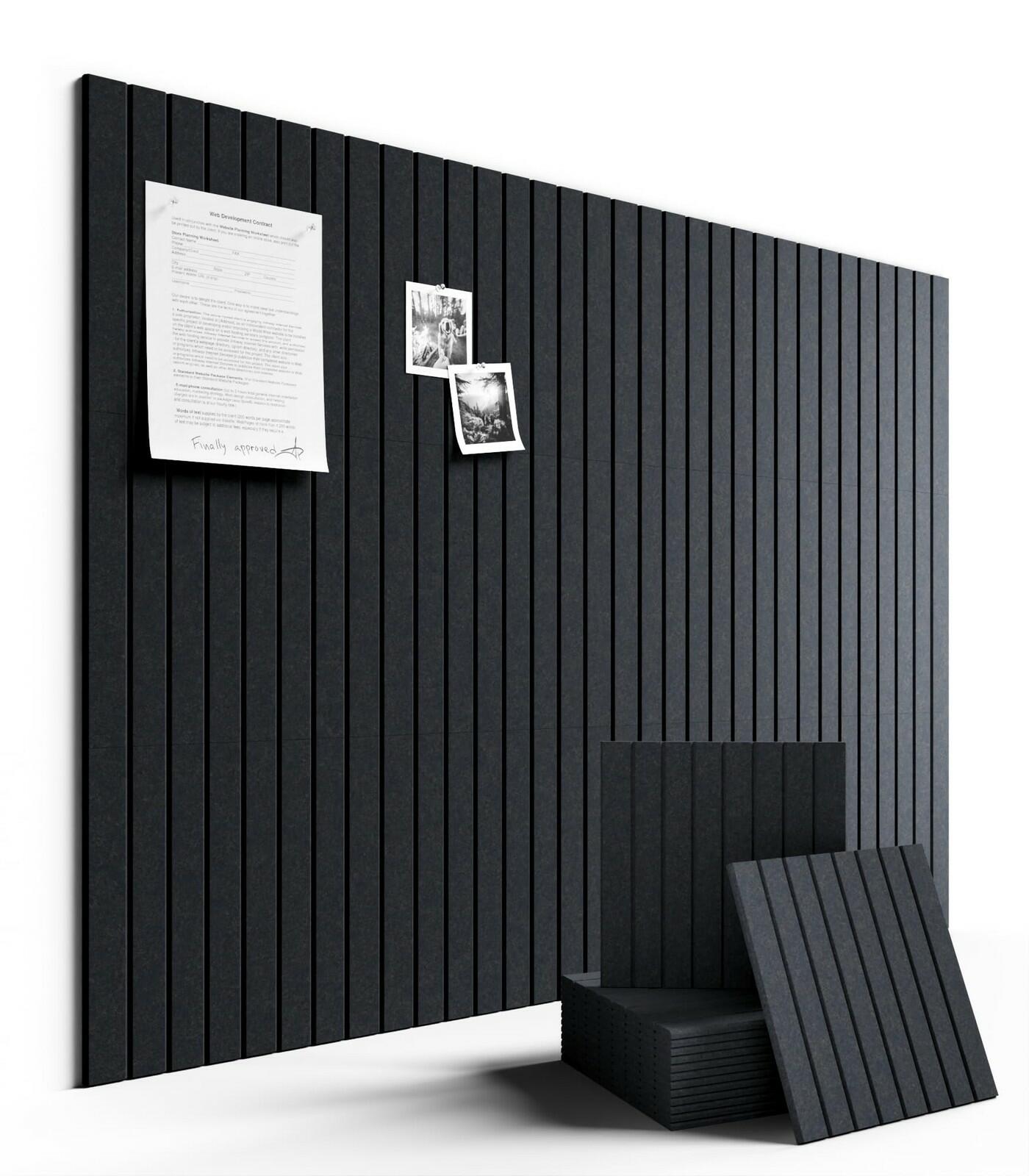 Fluxynara Large Felt Bulletin Board 48" x 36" Cork Board Alternative-12 Pack
